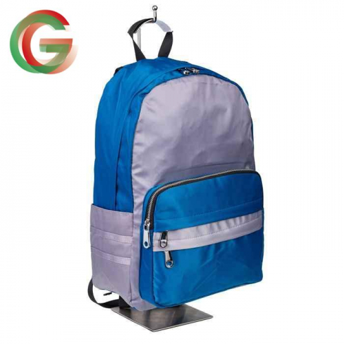 Текстильный рюкзак для города, цвет голубой с серым
