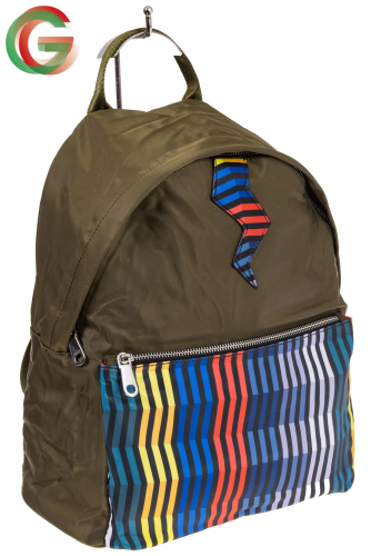 Молодежный рюкзак из текстиля, цвет – защитный