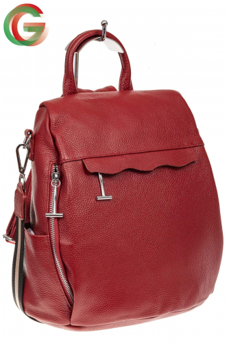 Рюкзак «Антивор» из натуральной кожи, цвет бордо