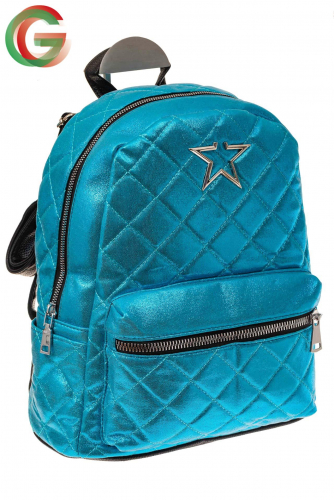 Молодежный текстильный рюкзак, цвет голубой хамелеон