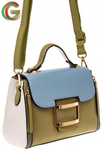 Летняя сумка-портфель из искусственной кожи, цвет зеленый