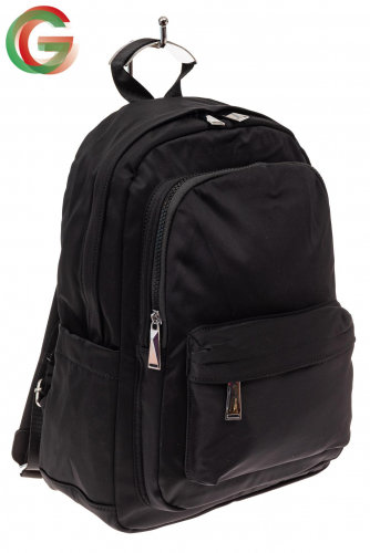 Женский рюкзак из бархатистого текстиля, цвет черный