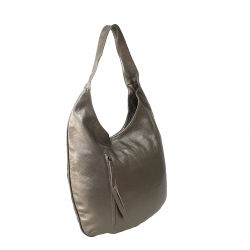 Стильная женская сумочка Flore_Lost из натуральной кожи бронзового цвета.