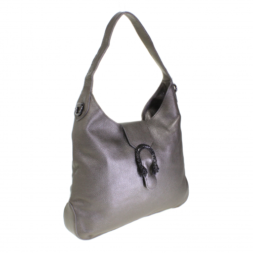 Стильная женская сумочка Cate_Terrol из натуральной кожи бронзового цвета.