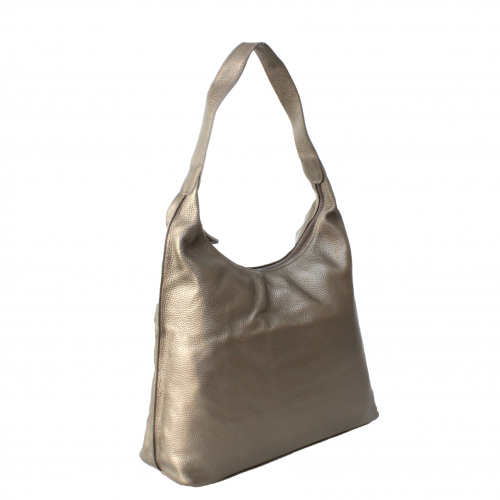 Стильная женская сумочка Lestor_Lost из натуральной кожи бронзового цвета.