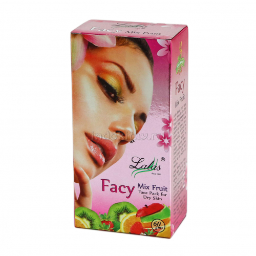 маска-убтан для лица Лалас фрукты (Lalas Facy Mix Fruits Powder) 60гр смесь фруктов