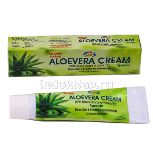 крем для лица антивозрастной увлажняющий аюрведический Инсто (INSTO Aloevera Cream Ayurvedic) 25гр алое вера 25 гр