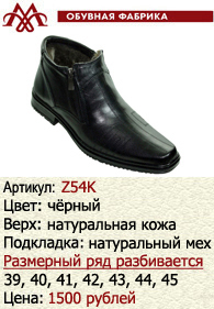 Зимняя обувь оптом: Z54K.