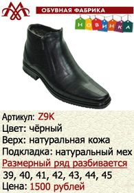Зимняя обувь оптом: Z9K.