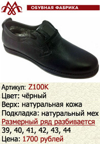 Зимняя обувь оптом: Z100K.
