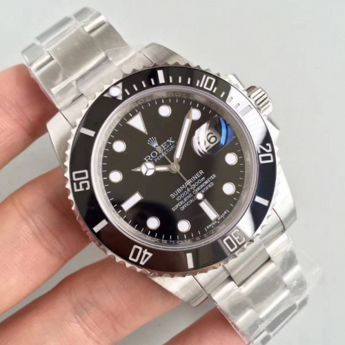 Серии Rolex 116610LN подводник-97200 черный циферблат часы(черный Призрак)
