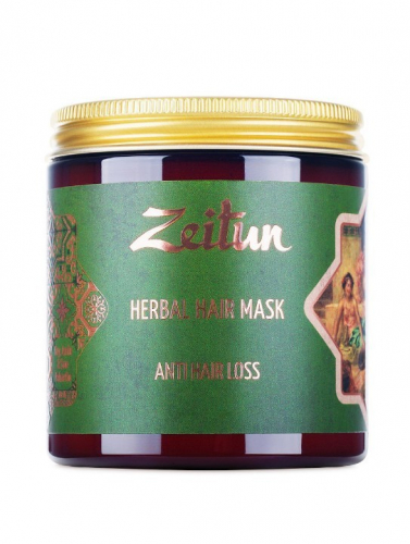 Фито-маска против выпадения волос с грязью Мертвого моря и амлой Zeitun, 250 мл
