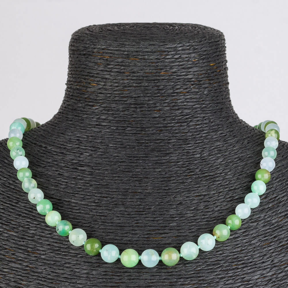 Радуга Самоцветов Бусы Хризопраз (Австралия)