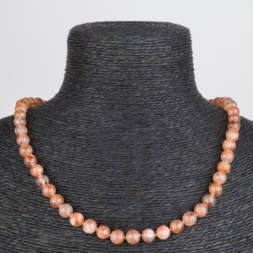 Радуга Самоцветов Бусы из Солнечного камня