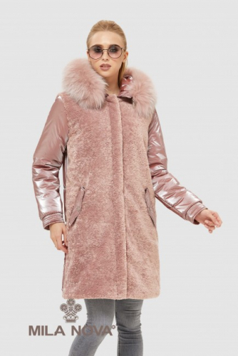 Mila Nova Куртка К-101 Розовая