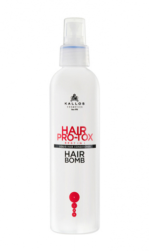 HAIR PRO-TOX  HAIR BOMB .Жидкий несмываемый спрей кондиционер ЛУЧШЕЕ в ОДНОМ для восстановления поврежденных волос, 200 ml