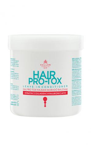 HAIR PRO-TOX Кондиционер для волос с кератином, коллагеном и гиалуроновой кислотой восстанавлает тонкие, сухие и секущиеся волосы.