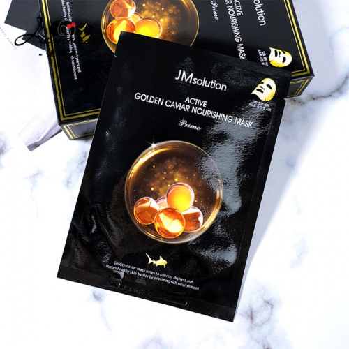 JM Solution Active Golden Caviar Nourishing Mask Тканевые маски с золотом и икрой 30 g.