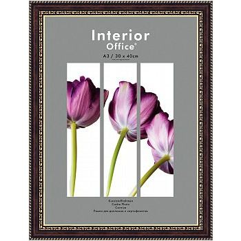Рамка для сертификата Interior Office 30x40 782 темный орех, со стеклом