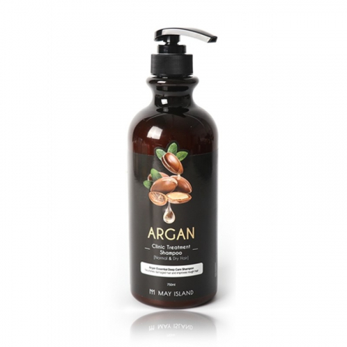 504р(Истекающий срок 02.2022) May Island Argan Clinic Treatment Shampoo - Восстановительный шампунь для волос с аргановым маслом 750мл