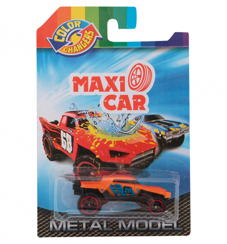 MAXI CAR, МАШИНА 1:64, без мех., (меняет цвет)