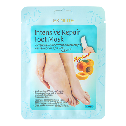 Интесивно-восстанавливающая маска-носки для ног  Абрикос