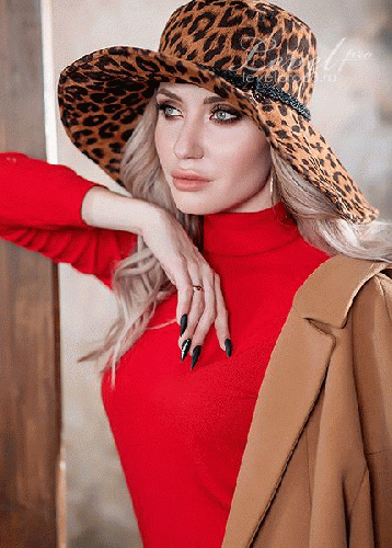 Трикотаж леопард - Грейси шляпа