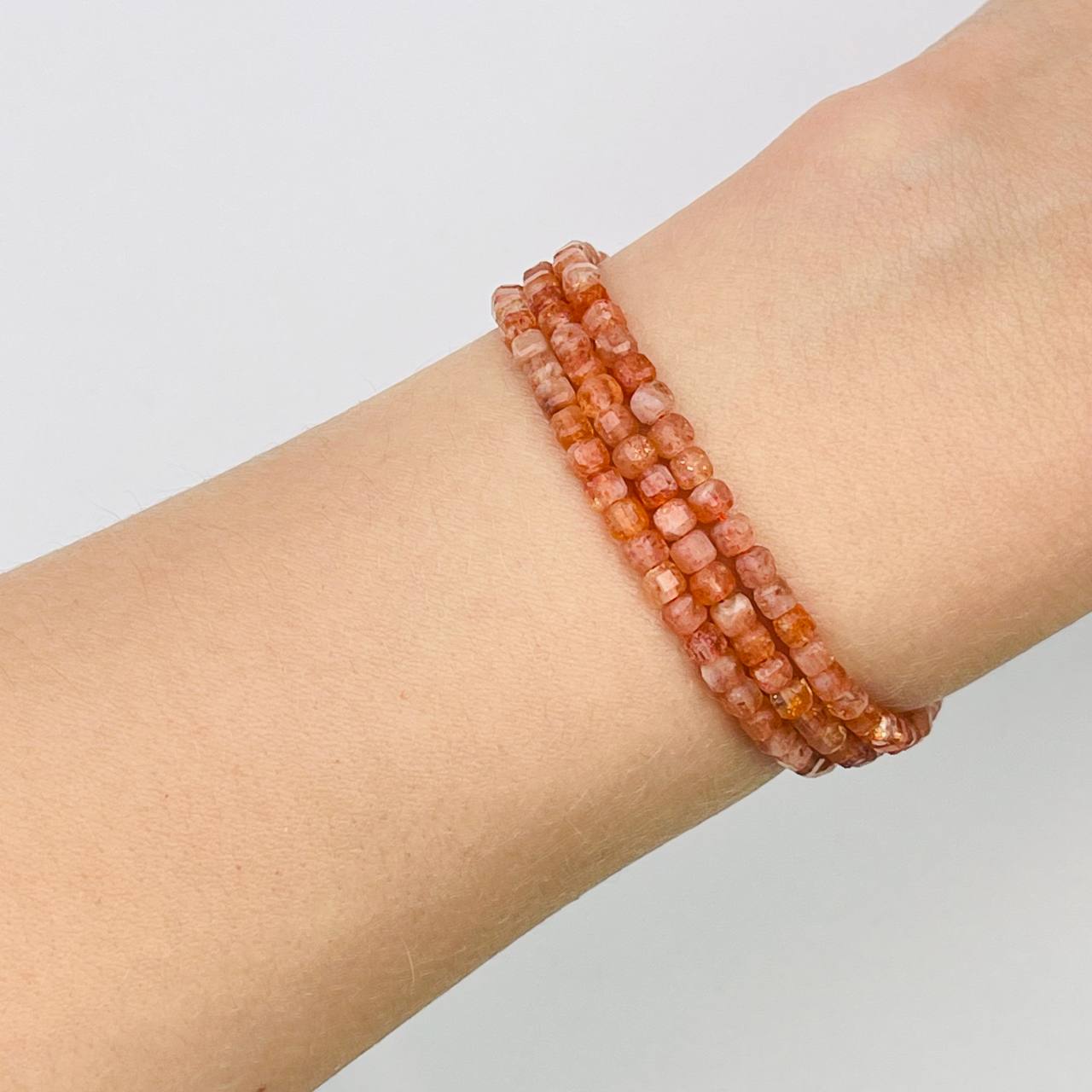 Радуга Самоцветов Бусины для украшений из Солнечного камня