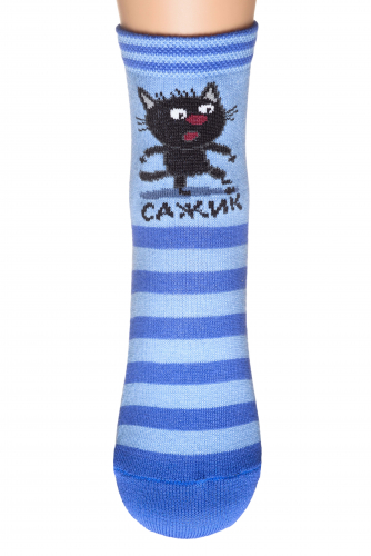 С1515 Демисезонные носки для мальчикаТри кота -Сажик
