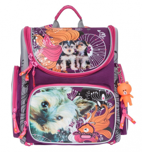 Рюкзак школьный Orange Bear, артикул S-14, цвет фиолетовый, материал текстиль