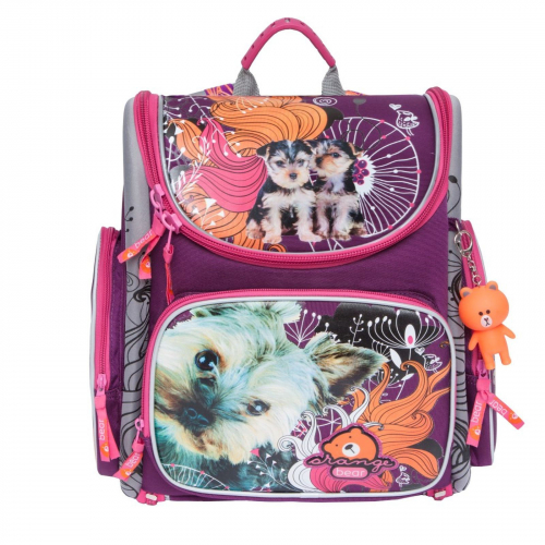 Рюкзак школьный Orange Bear, артикул SI-14, цвет фиолетовый, материал текстиль