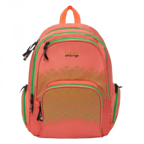 Рюкзак школьный Orange Bear, артикул VI-65, цвет оранжевый, материал текстиль