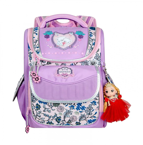 Рюкзак школьный ACROSS, артикул ACR18-195A-8, цвет фиолетовый, материал текстиль