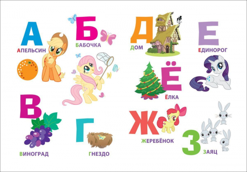 Мой маленький пони. Буквы