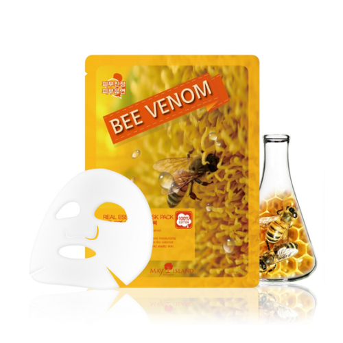 НАБОР Маска для лица тканевая Real Essence Bee Venom Mask Pack 10шт