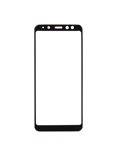 Защитное стекло на дисплей для Samsung A8 Plus 2018 (A730) черное (Base CG) 9D