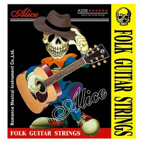 ALICE A206-SL струны для акустической гитары, в медной оплетке, 11-52, натяжение: Super Light