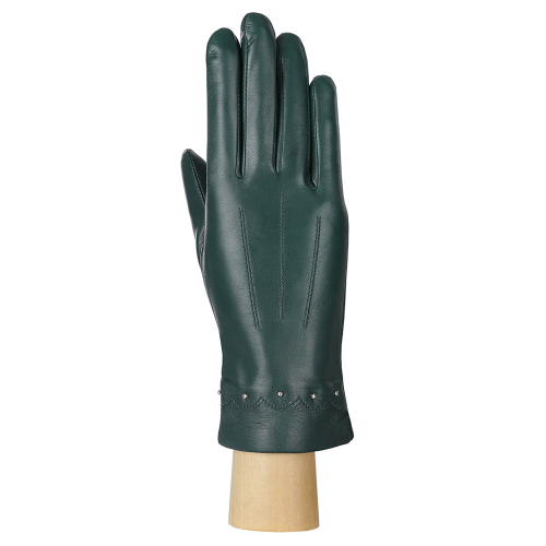 Перчатки, натуральная кожа, Fabretti F15-15 green