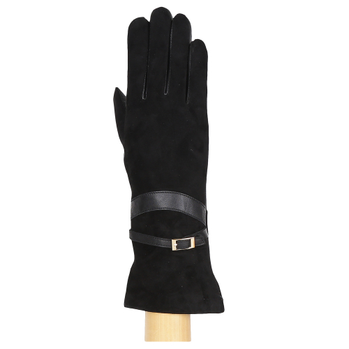 Перчатки, натуральная кожа, Fabretti 12.67-1 black