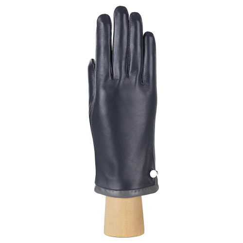 Перчатки, натуральная кожа, Fabretti 15.38-12/9 blue/grey