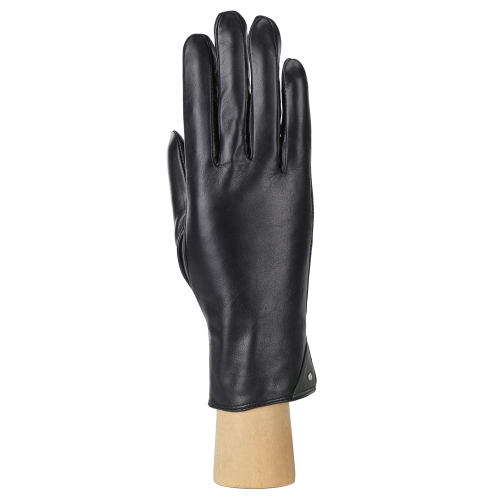 Перчатки, натуральная кожа, Fabretti B9-1/15 black/green