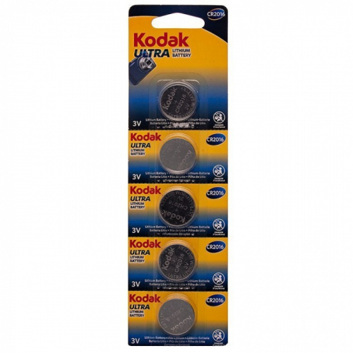 Батарейки Kodak CR2016 литиевые 5/BL 