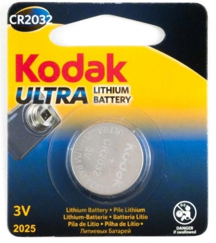Батарейки Kodak CR2032 литиевые 1/BL 
