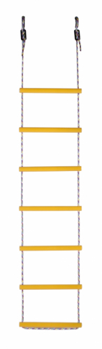 Лестница веревочная 7 перекладин цв.желтый