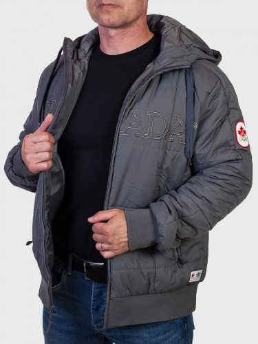 Темно-серая мужская куртка CANADA  №223