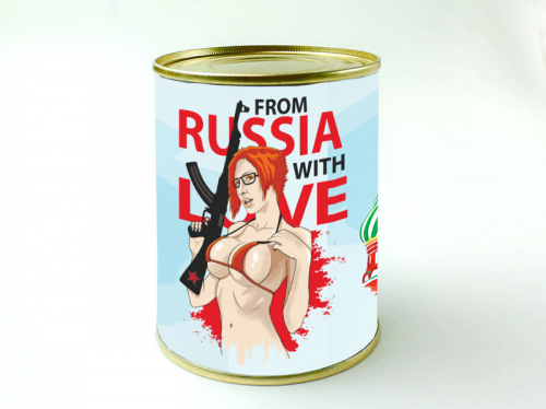 Носки в банке мужские Russia Love