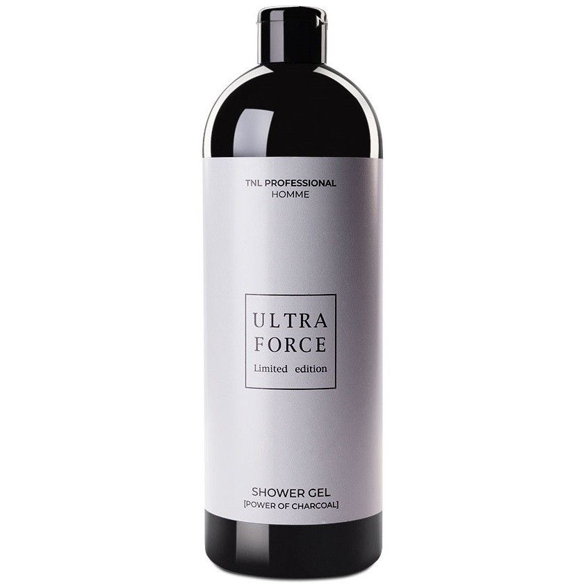 Мужской гель для душа TNL Ultra Force с черным углем
