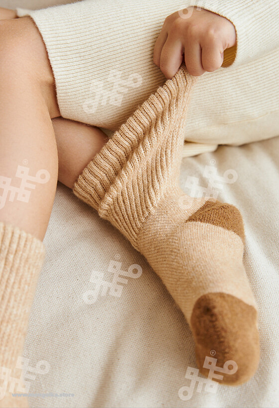 АКЦИЯ! ЦЕНА БЫЛА 305 Р.Носки детские из монгольской шерсти (арт. 02102)