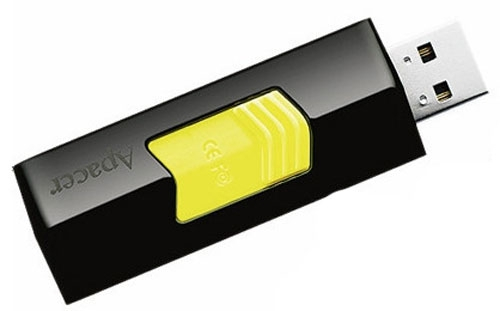  Флешка (флэш) Apacer USB flash drive 8GB AH332 (желтый)