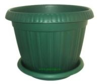 Пластик Горшок Таити д230 (4л) темн.зелен.